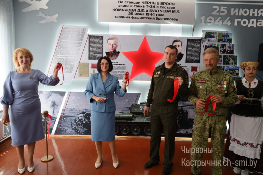 В агрогородке Рассвет состоялось открытие музейной экспозиции историко-туристического объекта «Память огненных лет»